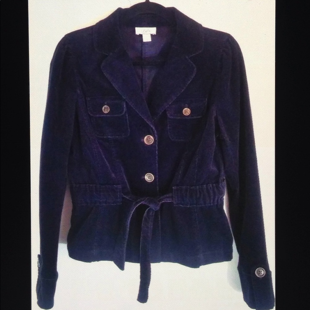 💋Ann Taylor LOFT Corduroy Cinched Waist Jacket